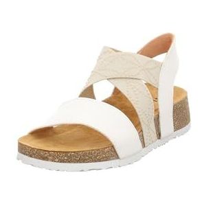Think! dames KOAK chromfrei gegerbte nachhaltige Sandale, BIANCO 1000