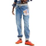 Desigual - Denim Joggingbroek - Blauw - Dames