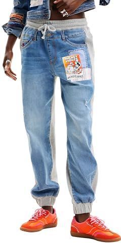 Desigual - Denim Joggingbroek - Blauw - Dames