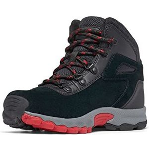 Columbia Unisex Kids Kids Newton Ridge Amped mid Rise Hiking Boots, Black (Y Black x Mountain Red), 3 UK