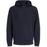 Jack & Jones - Hoodie - Marine - Losse Pasvorm - Lange Mouw