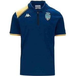 Kappa Acrem AS Monaco 23-24, polo, blauw/geel, L, heren