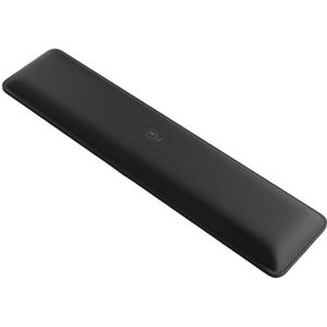 Glorious Gaming Padded Keyboard Wrist Rest (volledige grootte, 25 mm dik) - gewatteerde randen, glad stofoppervlak, antislip rubberen basis, gemiddelde sterkte, 440 x 100 x 25 mm - Black-Stealth