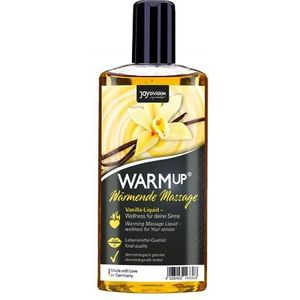 JOYDIVISION WARMup Massageolie Vanille150 ml | Massageliquid met warmte-effect | Massageolie met vanillegeur en -smaak | Massageoliën voor koppels | Massage Oil | Verwarmende massageolie