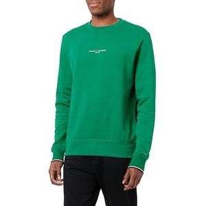 TOMMY HILFIGER Heren WCC TOMMY LOGO TIPPED CREWNECK, Groen (Nouveau Groen), M
