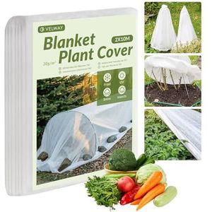 2x10m Plant Fleece Vorstbescherming - 30gsm Heavy Duty Plant Antivries Doek Winter Tuin Bescherming Doek voor Groenten Bloem van Vogels Insecten