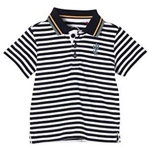 s.Oliver Uniseks - baby gestreept T-shirt met polokraag, Blue Stripes, 68 cm