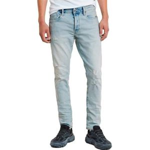 G-STAR Heren 3301 Slim Jeans, blauw (Sun Faded Ripped Isar Blue 51001-d503-g360), 29W / 30L