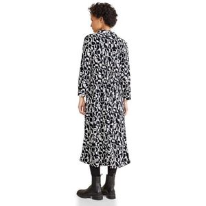 STREET ONE Midi-jurk - Blauw - Patroon - Dames