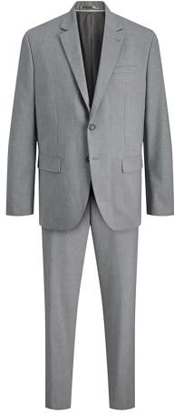 JACK & JONES Jprtheo Suit Noos jurk, lichtgrijs gemêleerd/pasvorm: regular fit, 50 heren, lichtgrijs gemêleerd/pasvorm: regular fit, 42 NL