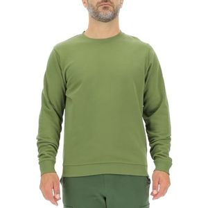 JEEP O102893-E100 J Sweatshirt voor heren, ronde hals, JEEP&Star-print op de mouwen, J23W Olive Green, M