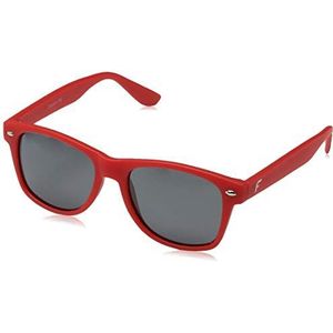 Foreyever Unisex kinderen SMILE zonnebril, rood (Rosso/Nero), 46