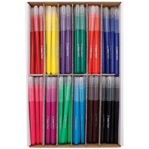 Baker Ross FE415 Stiften met Penseel Punt - Pak van 120, Kleurstiften, Teken Stiften voor Kinderen, Kleurstiften voor Kinderen.