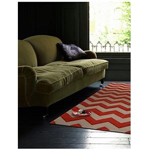 benuta tapijt Nagual Oranje 120x170 cm | Modern tapijt voor woon- en slaapkamer