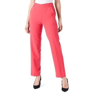 KAFFE Damesbroek, hoge taille, elastische tailleband, korte lengte, regular fit, Virtual Pink, 42