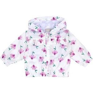 Chicco Jas met ritssluiting en capuchon voor meisjes en jongens, Wit en Roze, 4 jaar