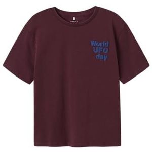 Name It - Nkmkarlo Ss Nreg Top Box - T-shirt - Fig - Kinderen - Korte Mouwen