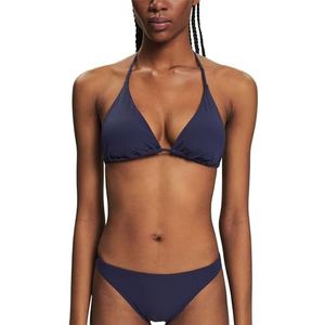 ESPRIT Gewatteerde triangel-bikini, Donkerblauw, 36