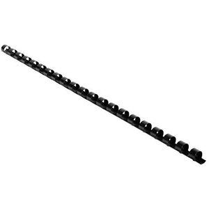 Exacompta - Ref 75201E - Bindende kammen - 8mm dik, 21 ringen, geschikt voor A4-documenten, houdt ca. 20-40 vellen, gemaakt van PVC-materiaal - zwart (Pack van 100)
