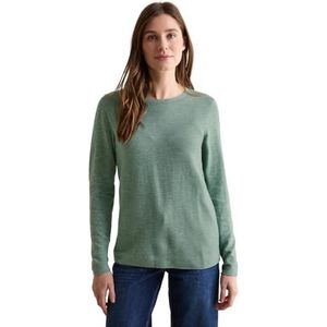 Cecil dames structuurshirt, Heather Sage Green Melange, XS