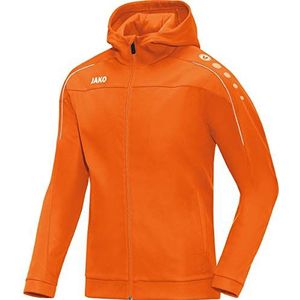 JAKO Heren Classico jas met capuchon, neonoranje, 3XL