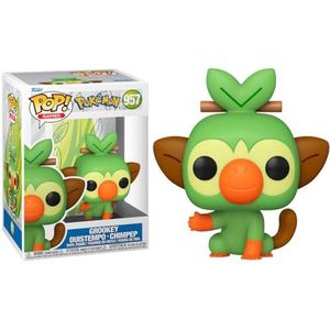 Funko POP! Games: Pokemon - Grookey - Vinyl verzamelfiguur - Cadeau-idee - Officiële merchandise - speelgoed voor kinderen en volwassenen - fans van videogames - modelfiguur voor verzamelaars en