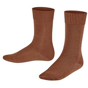 FALKE Unisex Kids Comfort Wool wol versterkte kindersokken zonder patroon ademend dik en effen 1 paar sokken, beige (terracotta 5770), 31-34