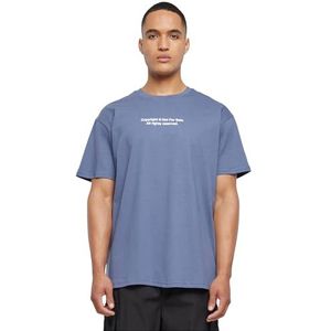 Mister Tee Upscale T-shirt voor heren, vingerprint, oversized fit, streetwear, Vintage blauw, XS