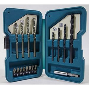 Makita D-40216 Bit & Boorset 17-delig in kunststof koffer.
