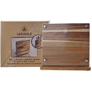 LAGUIOLE - Laguiole 40268431 - Steunblok Magnetisch Mes - Accaciahout - Capaciteit van 6 Keukenmessen