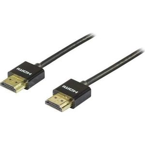 Deltaco HDMI-1092 2m HDMI Type A (standaard) zwart HDMI-kabel