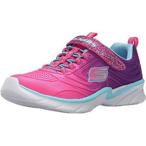 Skechers (SKEES) SWIRLY MEISJE - SHINE VIBE, sportschoenen voor meisjes, portemonnee hot pink (NPPR), 10.5 Child UK (28 EU), Portemonnee Hot Pink Nppr