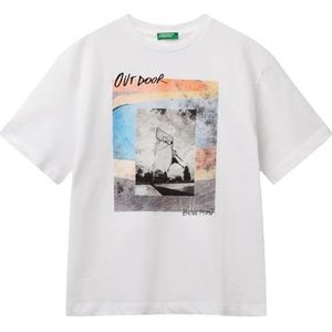 United Colors of Benetton T-shirt, Wit, 150