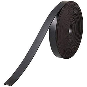 Nobo Magneetband, zelfklevend, zwart 10 m Länge zwart