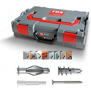 TOX L-BOXX 094901605 Assortimentskoffer Indoor, effectief, robuust, belastbaar en stapelbaar & pluggenassortiment holle ruimtes, 1 stuk