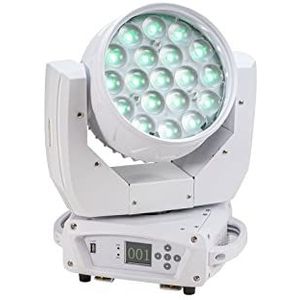 EUROLITE LED TMH-X4 Moving-Head Wash Zoom ws, washlight met 19 sterke 15 watt leds (4-in-1), motorische zoom en witte behuizing