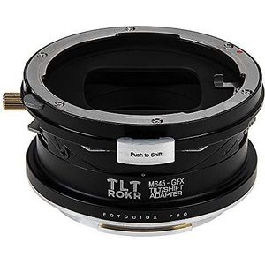 Fotodiox Pro TLT ROKR - Tilt/Shift Lens Mount Adapter Compatibel met Mamiya 645 MF (M645) Mount lenzen op Fujifilm Fuji G-Mount GFX spiegelloze camerabehuizing