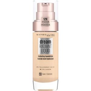 Maybelline New York Dream Radiant Liquid - 40 Fawn - Foundation Geschikt voor de Droge Huid met Hyaluronzuur - 30 ml, 40 Fawn