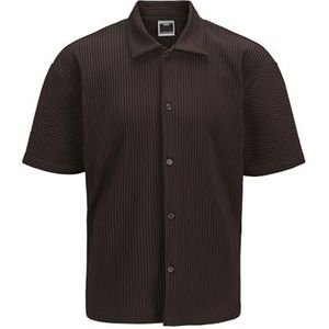 Jcointerlude Plisse Shirt Ss, chocolade taart, L