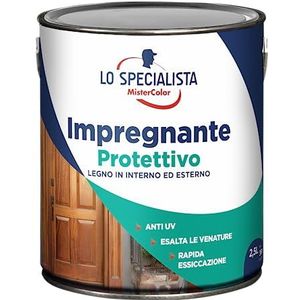 Lo Specialista Mistercolor Impregnering water walnoot licht 2,5 L