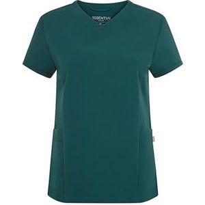 VELILLA 535221S - Stella, PureStretch pyjama voor dames, korte mouwen, junglegroen, maat S, Groene jungle, S