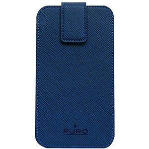 PURO Essential Verticale beschermhoes voor mobiele telefoons, blauw (iPhone3G, iPhone3GS, Samsung Omnia, blauw)