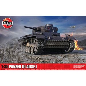 Airfix-modelset - A1378 Panzer III AUSF J-modelbouwpakket - Plastic modeltankkits voor volwassenen en kinderen vanaf 8 jaar, set inclusief sprues en stickers - schaalmodel 1:35
