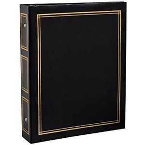 Arpan Deluxe grote zelfklevende ringband fotoalbum 40 vellen/80 zijden - zwart