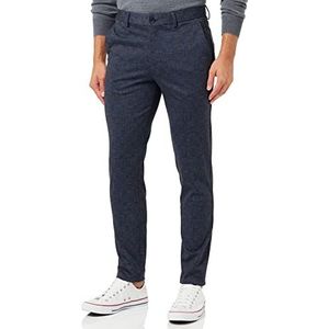 JACK & JONES Heren Jpstmarco Jjphil Nor Navy Blazer Check Pants, navy blazer, 29W / 34L