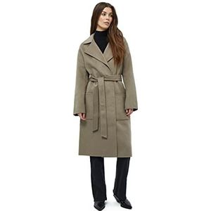 Minus Dames Chantal Coat, Mineraal Grijs, 10