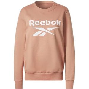 Reebok Dames Identity Big Logo French Terry Crew Sweatshirt, Canyon Coral, XXS