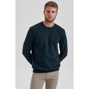DeFacto Gebreid sweatshirt voor heren, groen, S