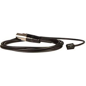 Shure WL93-6 Series Subminiature Condenser Lavalier Microfoons, WL93-6 Zwart, met 6-voet (1,9 m) kabel
