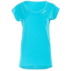 Winshape Dames Ultra Lichtgewicht Modal-Korte Mouwen Shirt met afgeronde Zoom MCT013, All-Fit Style, Fitness Vrije Tijd Sport Yoga Workout, Sky-Blue, M